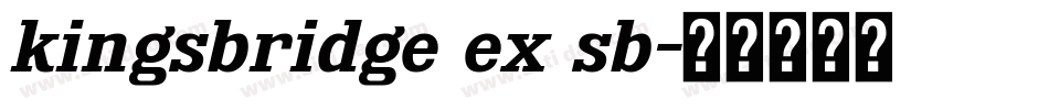 kingsbridge ex sb字体转换